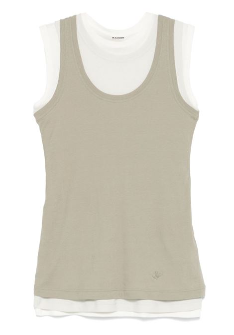 Multicolored layered tank top Jil sander - women